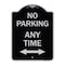 Signmission No Parking Anytime W/ Bidirectional Arrow Heavy-Gauge Aluminum Sign, 24" x 18", BS-1824-23777 A-DES-BS-1824-23777 - alternate 1